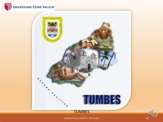 TUMBES
VANESSA ANGELES APONTE * PSICOLOGIA 18
 
