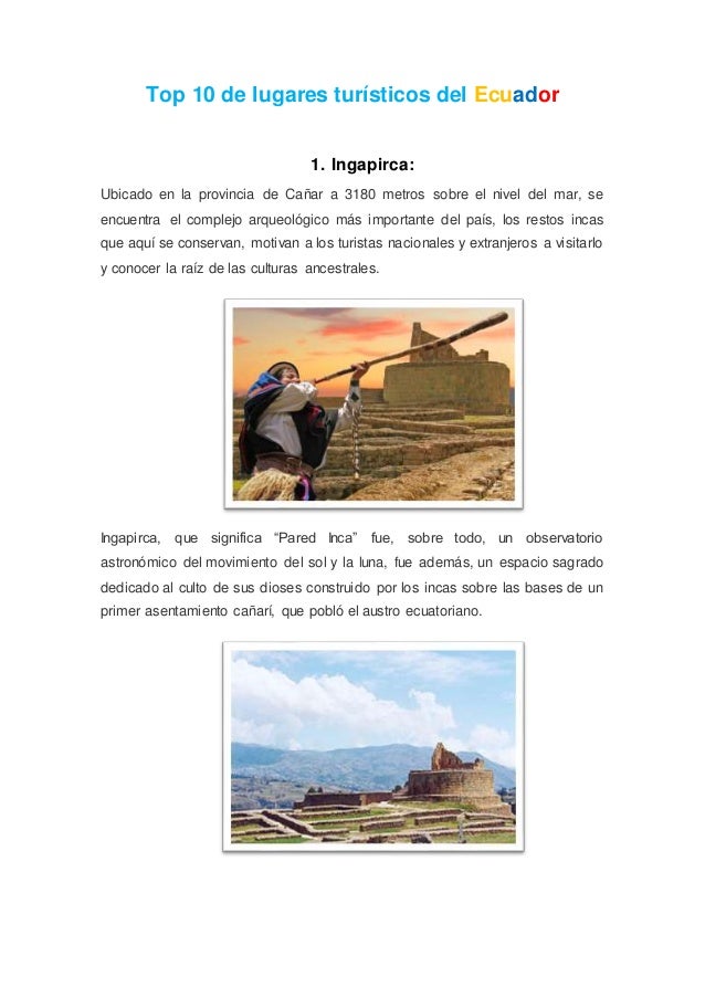 Lugares Turisticos Ecuador Lugares Turisticos Ecuador