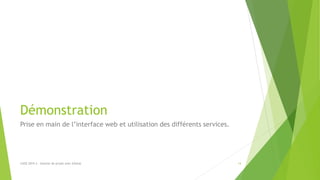 Démonstration
Prise en main de l’interface web et utilisation des différents services.
LUGE 2019.3 - Gestion de projet avec GitHub 14
 