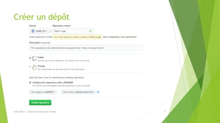 Créer un dépôt
17LUGE 2019.3 - Gestion de projet avec GitHub
 