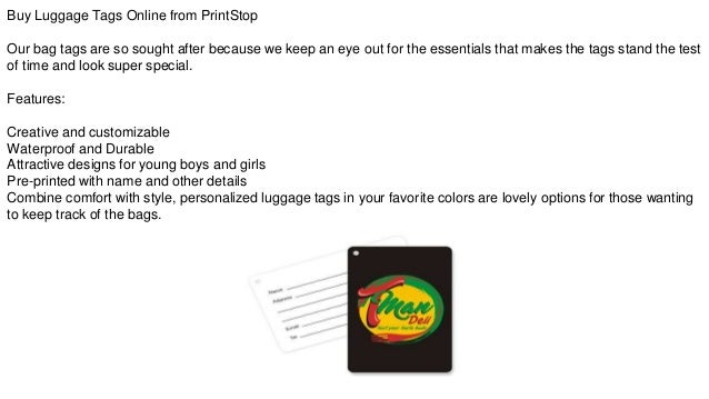 custom luggage tags online