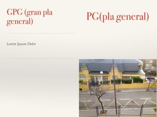 Lorem Ipsum Dolor
GPG (gran pla
general) PG(pla general)
 