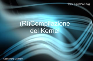 www.lugroma3.org




               (Ri)Compilazione
                   del Kernel



Alessandro Manfredi
 