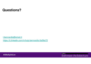 Questions?
l.bennardis@email.it
https://it.linkedin.com/in/luigi-bennardis-0a56a72
 