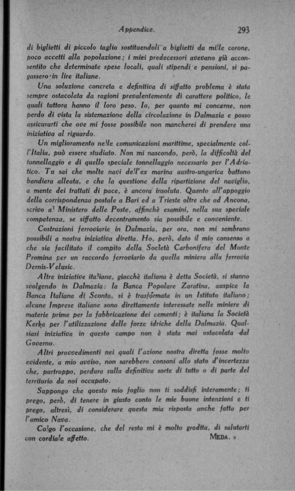 Luigi Federzoni - Il Trattato di Rapallo (1921)