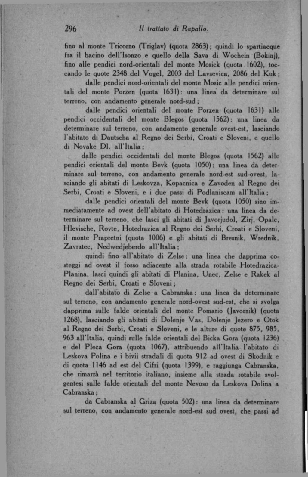 Luigi Federzoni - Il Trattato di Rapallo (1921)