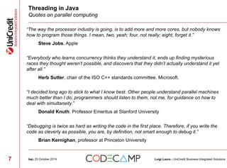 Luigi lauro thread with care (concurrency pitfalls in java) | PPT