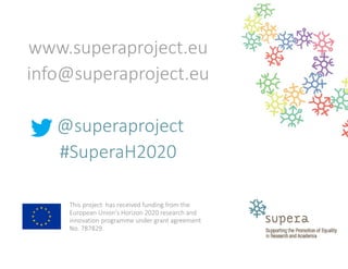 Introduzione al progetto SUPERA