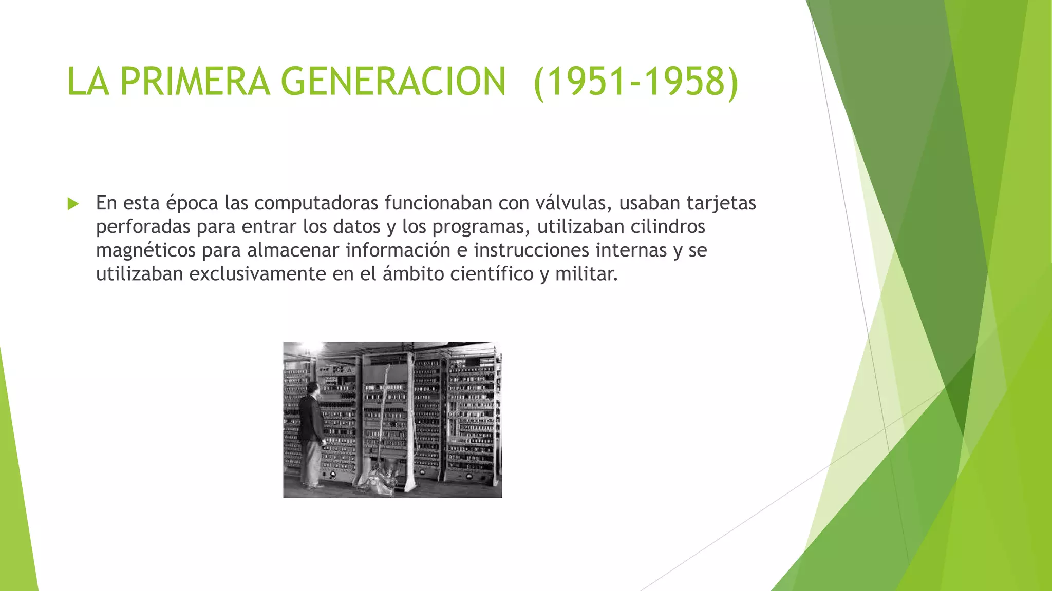 la generacion de las primera computadora | PPTX