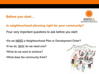 Local Authority Support For neighbourhood Planning