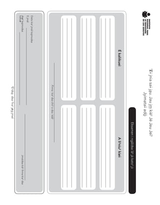 Dato kia# jmáï kajmodsa
E	jmáï	
At&# kajmodsa
kaku&

É kal@kuei

	

A li#niu# ki&@

	

	

		

Jmaïdsa kiä# firma kia# dsa

	

Eksamen	i	ngäïdsa	ïä#	já	kato#	j@

‘<@ jnia sa@ jàu. Jau j™ kíé# Jé Jeu Jeï#
Jyimata¢ adõ

Firma		kia#	dsa	chii#	o	dsa		käâ#

#E#dsà dsa #l@a# j}g jmeï

02/07/12 12:23 p.m.

Chinanteco U M3 LA int.indd 144

 