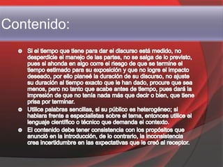 Contenido:
