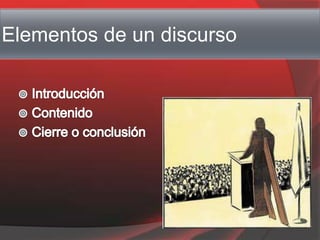 Elementos de un discurso
 