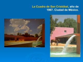 La Cuadra de San Cristóbal , año de 1967. Ciudad de México. 