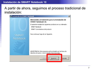 Descarga de SMART Notebook 10 En la página de SMART, hacemos click sobre el botón Descargar que hay en la parte inferior de la página: 
