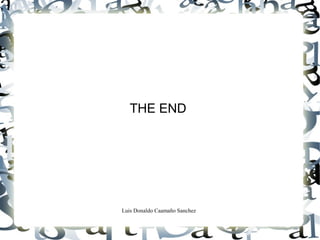 Luis Donaldo Caamaño Sanchez
THE END
 
