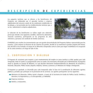 Gestión de Turismo Social rescatado por Luis Fernando Heras Portillo