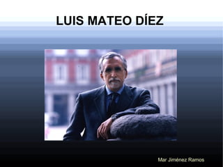 LUIS MATEO DÍEZ 
Mar Jiménez Ramos 
 