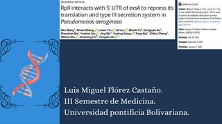 Luis Miguel Flórez Castaño.
III Semestre de Medicina.
Universidad pontificia Bolivariana.
 