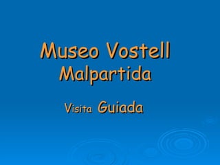 Museo Vostell  Malpartida V isita  Guiada 