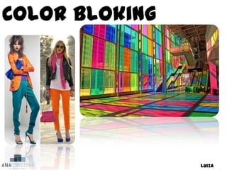 Color bloking




                Luiza
 