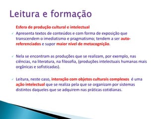 a intervenção consciente no fluxo do pensamento. Escrita e conhecimentoA expansão e ocontrole da MEMÓRIA resultantes da escrita oferecem: Maior capacidade e controle do pensamento, liberando a mente da necessidade de memorizar.