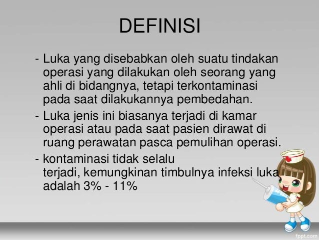 Luka Bersih Terkontaminasi