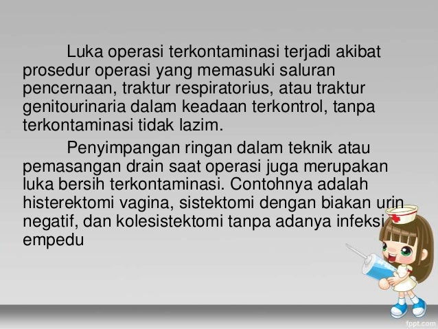 Luka Bersih Terkontaminasi