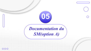 05
Documentation du
SM(option A)
 