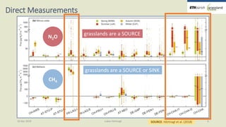 Greenhouse gas fluxes over managed grasslands in Central Europe