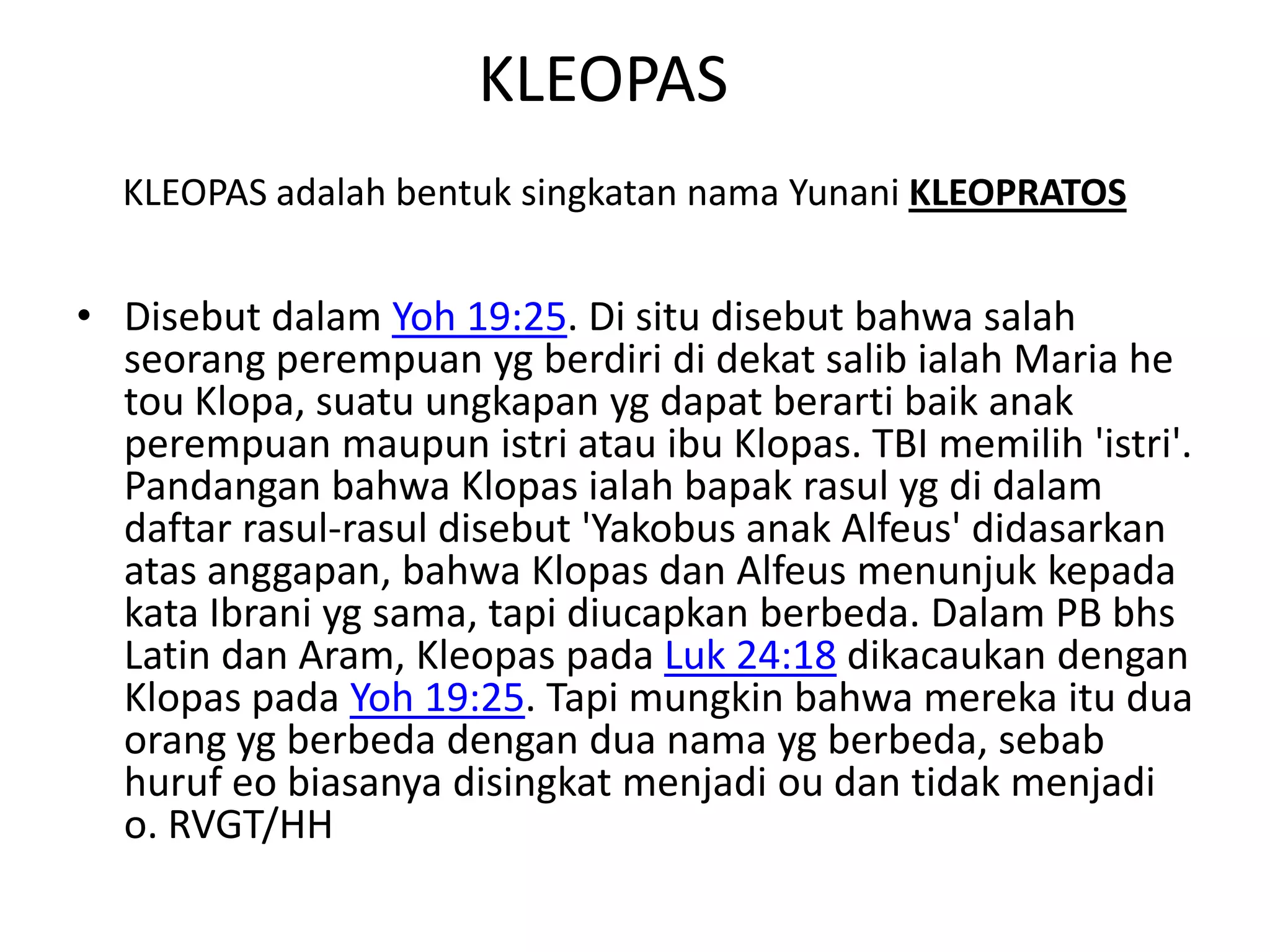 Maria Rasul Lukas 24 ayat 13 35 yesus menampakkan diri di jalan ke emaus | PPSX