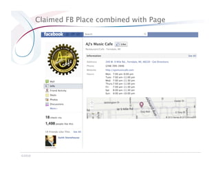 Claimed FB Place combined with Page




©2010
 