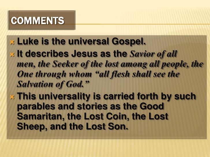 Dating luke gospel