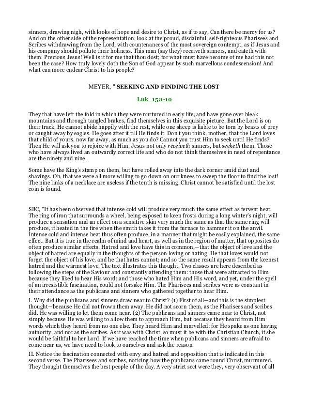 Luke 15 1 7 Commentary luke-15-1-7-commentary