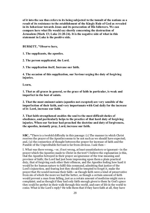 Luke 17 Commentary