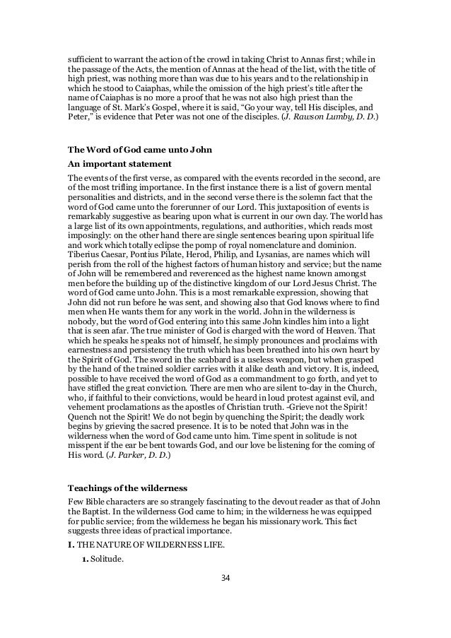 Luke 3 Commentary