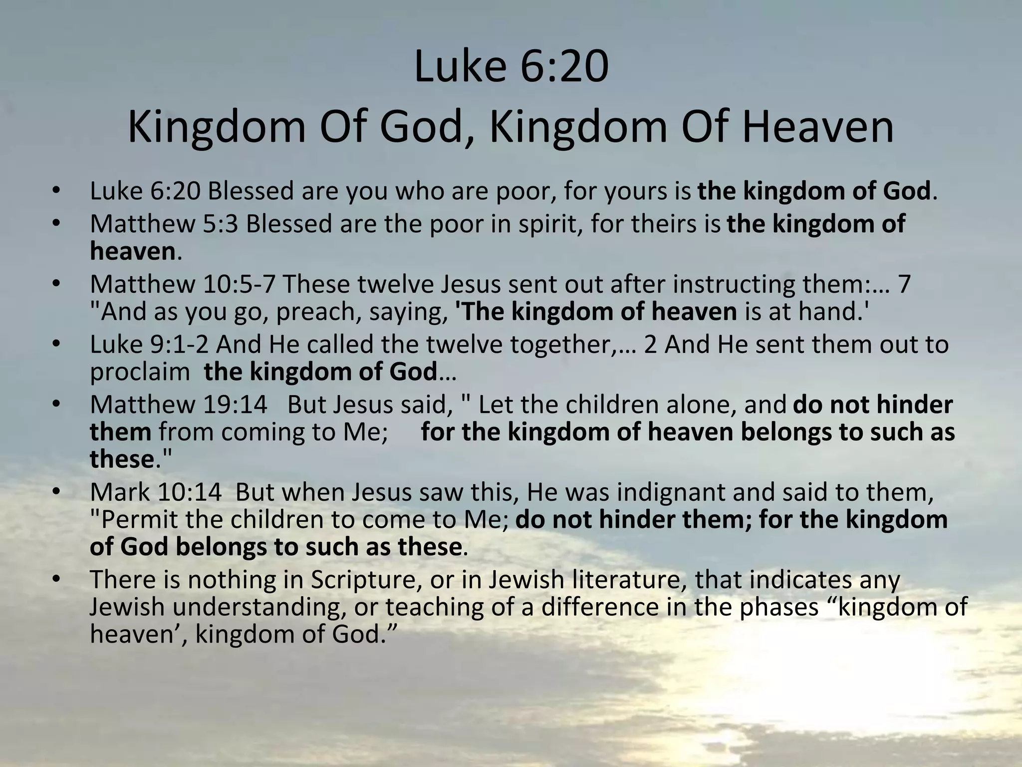 Luke 9, Herod the Tetrarch, Kingdom Of God or Heaven, if anyone wishes ...