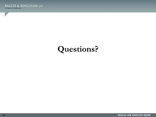 61
Questions?
 