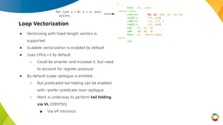 Vector Codegen in the RISC-V Backend | PPT
