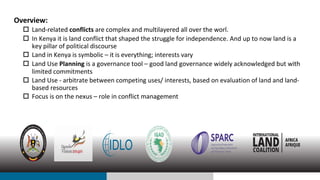 Land Use Planning: Conflict Management Tool in Pastoral Areas in Kenya