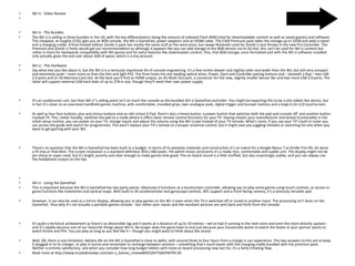 • Wii U - Video Review
•
• Wii U - The Bundles
• The Wii U is selling in three bundles in the UK, with the key differentiators being the amount of onboard Flash RAM (vital for downloadable content as well as saved games) and software.
The cheapest, at roughly £250, gets you an 8GB console, the Wii U GamePad, power adaptors and an HDMI cable. The £300 Premium pack takes the storage up to 32GB and adds a stand
and a charging cradle. A final limited-edition Zombi U pack has mostly the same stuff at the same price, but swaps Nintendo Land for Zombi U and throws in the new Pro Controller. The
Premium and Zombi U Packs would get our recommendation as although it appears like you can add storage to the 8GB version via its SD slot, this can't be used for Wii U content but
rather is there for backwards compatibilty with Wii games and for extra features like downloaded content. Plus, that 8GB storage, once formatted and with the Wii U software installed
only actually gives the end user about 3GB of space, which is a tiny amount.
• Wii U - The Hardware
• Say what else you like about it, but the Wii U is a seriously impressive bit of console engineering. It's a few inches deeper and slightly taller and wider than the Wii, but still very compact
and extremely quiet – even more so than the thin and light PS3. The front hosts the slot-loading optical drive, Power, Eject and Controller pairing buttons and – beneath a flap – two USB
2.0 ports and an SD Memory Card slot. At the back you’ll find an HDMI output, an AV Multi Out port, a connector for the new, slightly smaller Sensor Bar and two more USB 2.0 ports. The
latter will support external USB hard disks of up to 2TB in size, though they’ll need their own power supply.
• It's an unobtrusive unit, but then Wii U"s selling point isn't so much the console as the bundled Wii U GamePad controller. You might be expecting this to be a slim tablet-like device, but
in fact it's closer to an oversized handheld games machine, with comfortable, moulded grips, twin analogue pads, digital trigger and bumper buttons and a large 6.2in LCD touchscreen.
• As well as four face buttons, plus and minus buttons and an old-school D Pad, there's also a Home button, a power button that switches both the pad and console off' and another button
marked TV. This, rather handily, switches the pad to a mode where it offers basic remote control functions for your TV. Having chosen your manufacturer and tested functionality in the
initial setup routine, you can power on your TV, change inputs and adjust the volume using the Wii U pad instead of your TV remote. What’s more, if you use your TV’s built-in tuner you
can access the guide and search for programmes. This won’t replace your TV’s remote or a proper universal control, but it might save you juggling remotes or searching for one when you
want to get gaming with your Wii.
• There's no question that the Wii U GamePad has been built to a budget. In terms of its plasticky materials and construction it's no match for a Google Nexus 7 or Kindle Fire HD, let alone
a PS Vita or iPad Mini. The screen resolution is a standard definition 854 x 480 pixels. Yet within those constraints it's a really nice, comfortable and usable unit. The display might not be
pin-sharp or super-vivid, but it's bright, punchy and clear enough to make games look good. The on-board sound is a little muffled, but also surprisingly usable, and you can always use
the headphone output on the top.
•
• Wii U - Using the GamePad
• This is important because the Wii U GamePad has two party pieces. Obviously it functions as a touchscreen controller, allowing you to play some games using touch controls, or access in-
game functions like inventories and tactical maps. With built-in tilt accelerometer and gyroscope controls, NFC support and a front-facing camera, it’s a seriously versatile pad.
• However, it can also be used as a mirror display, allowing you to play games on the Wii U even when the TV is switched off or tuned to another input. The processing isn't done on the
GamePad - thus why it's not actually a portable games console - but rather your inputs and the resultant pictures are sent back and forth from the console.
• It's quite a technical achievement as there's no discernible lag and it works at a distance of up to 10 metres – we’ve had it running in the next room and even the room directly upstairs -
and it's rapidly become one of our favourite things about Wii U. No longer does the game have to end just because your housemate wants to watch the footie or your partner wants to
watch Kirstie and Phil. You can play as long as you feel like it – though you might want to think about the sound.
• Well, OK, there is one limitation. Battery life on the Wii U GamePad is close to awful, with around three to four hours from a charge in our experience. The two answers to this are to keep
it plugged in to its charger, or play in bursts and remember to recharge between sessions – something that's much easier with the charging cradle bundled with the premium pack.
Neither is entirely satisfactory, and when you consider how long budget tablets with more on-board processing now last for, it's a fairly irritating flaw. .
• Read more at http://www.trustedreviews.com/wii-u_Games_review#0O52bFTQXXH6TlfA.99
 