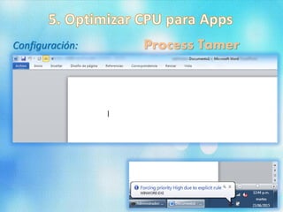 Process TamerConfiguración:
 