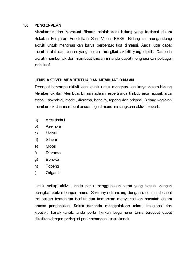 Contoh Arca Yang Diperbuat Daripada Surat Khabar