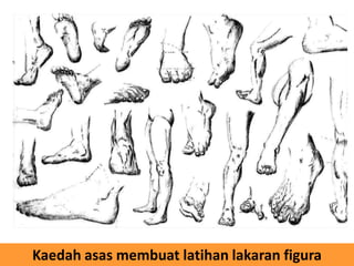 Kaedah asas membuat latihan lakaran figura
 