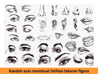 Kaedah asas membuat latihan lakaran figura
 