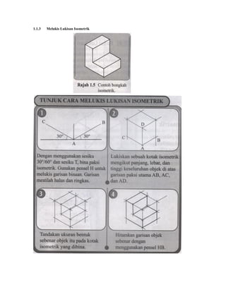 1.1.3 Melukis Lukisan Isometrik
 