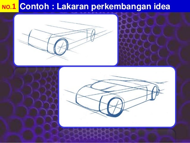 Contoh Lakaran Kereta Mercedes Menggunakan Lukisan Teknikal