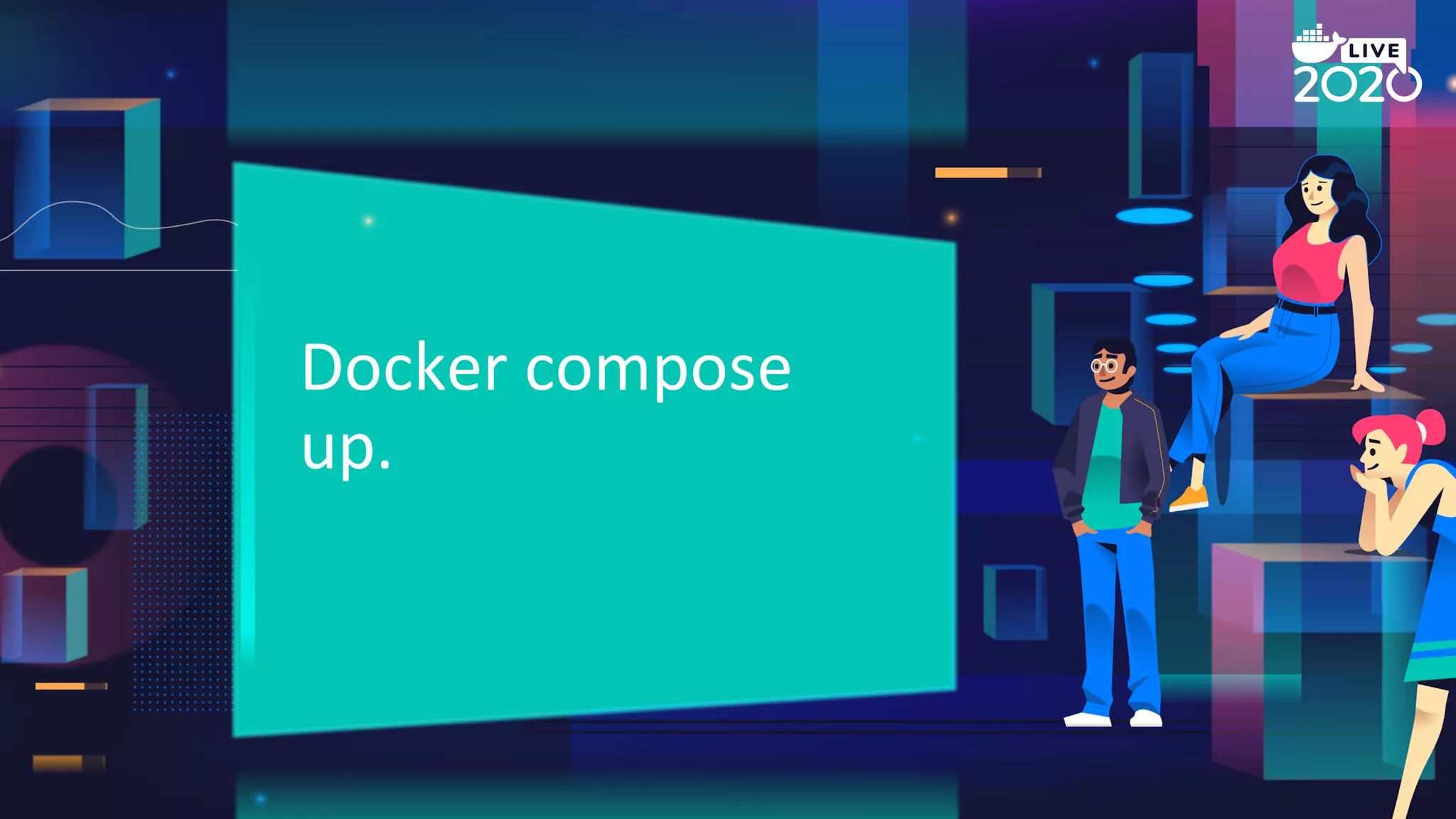 Docker compose
up.