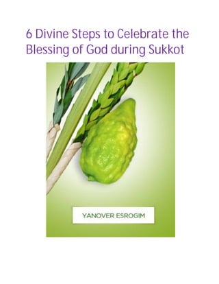6 Divine Steps to Celebrate the
Blessing of God during Sukkot
 