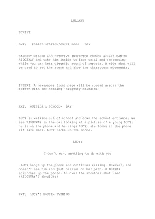 Lullaby Script | DOCX